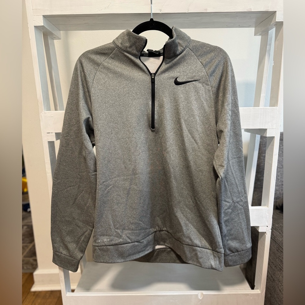 Nike Dri-FIT Men’s 1/4 Zip Pullover – Gray, Size S